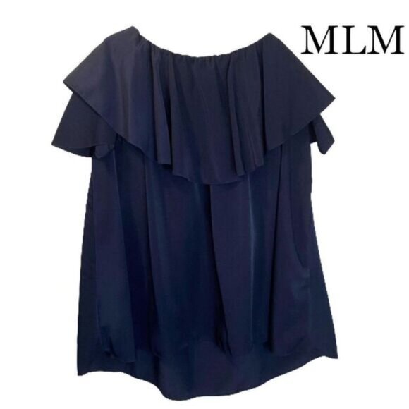 MLM The Label Maison Off The Shoulder Top Casual Loose Blouse Shirts - Picture 3 of 6